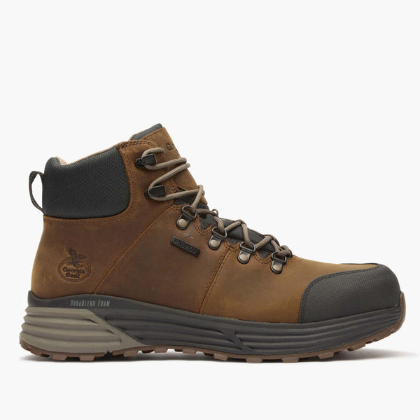 georgia boot Men's Durablend Sport Composite Toe Waterproof Hiker – Georgia Boot Brown