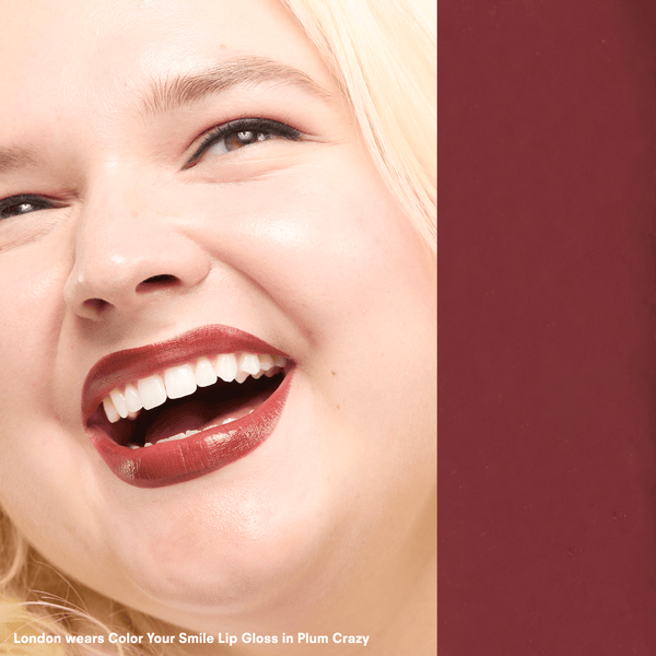 Gerard Cosmetics Color Your Smile Plum Crazy Mauve Lip Gloss With Mirror And Light - Buttery Smooth Opaque – Gerard Cosmetics