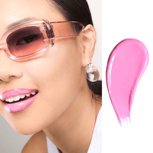 Gerard Cosmetics Fiji Bright Pink Color Your Smile Lip Gloss With Mirror And Light - Buttery Smooth Opaque – Gerard Cosmetics