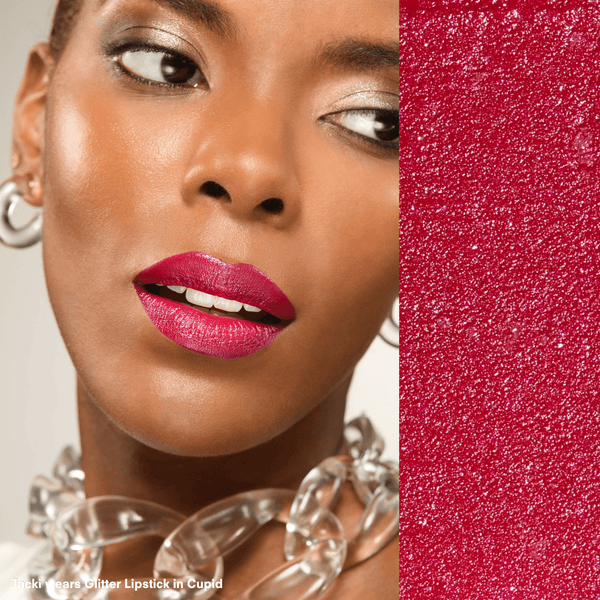 Gerard Cosmetics Gerard Cosmetics Glitter Lipstick - Smooth Application And Glittery Finish. Cupid- Red Glitter