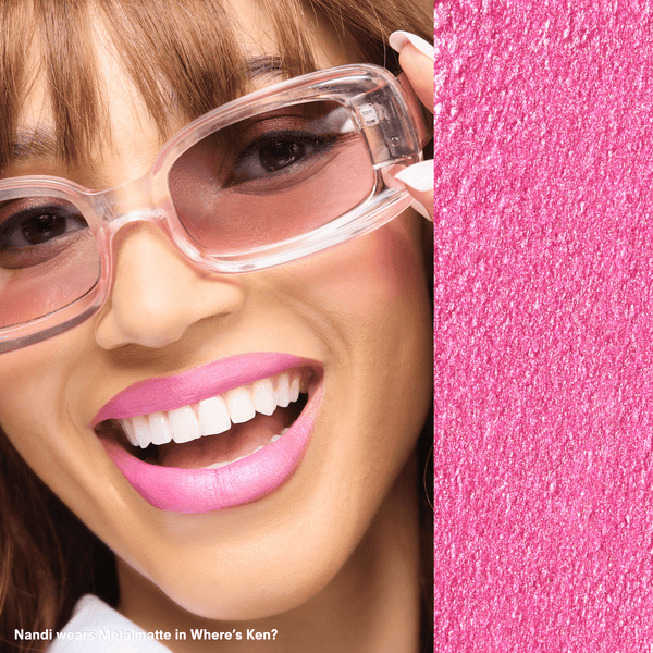 Gerard Cosmetics Gerard Cosmetics Metal Matte Metallic Liquid Lipstick. Long Wear Comfortable . Where's Ken - Pink Metallic