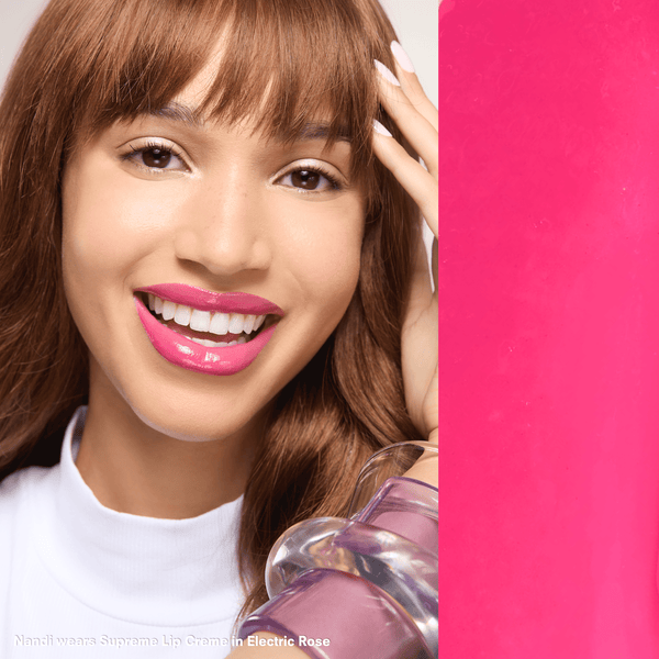 Gerard Cosmetics Gerard Cosmetics Supreme Lip Creme Creamy Liquid Lip Stick Gloss Finish . Electric Rose - Bright Pink