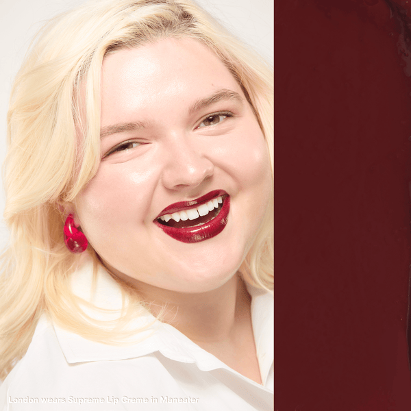 Gerard Cosmetics Gerard Cosmetics Supreme Lip Creme Creamy Liquid Lip Stick Gloss Finish . Man-eater- Vampy Red