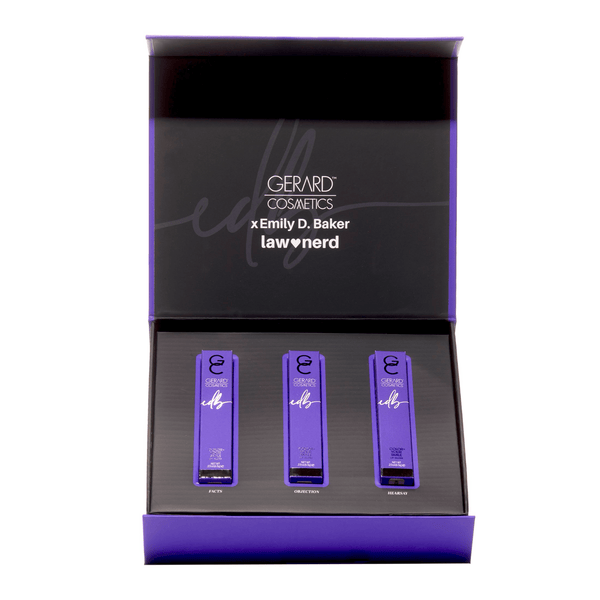 Gerard Cosmetics Limited Edition Box Set : Emily D. Baker X Gerard Cosmetics®️ 3 Lip Gl
