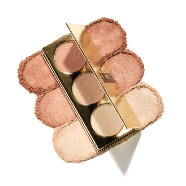gerard cosmetics Starstruck 3 shade Starlet Highlighter Face Palette for glowing luminous skin – Gerard Cosmetics
