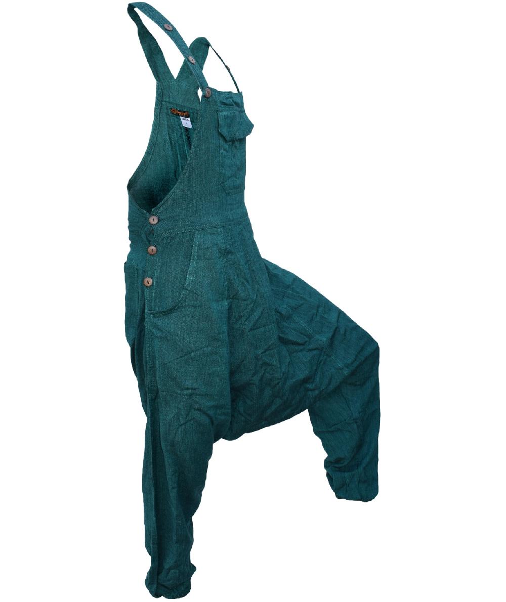Gheri Cotton Women's Overalls Lightweight Dungarees Petrol Green