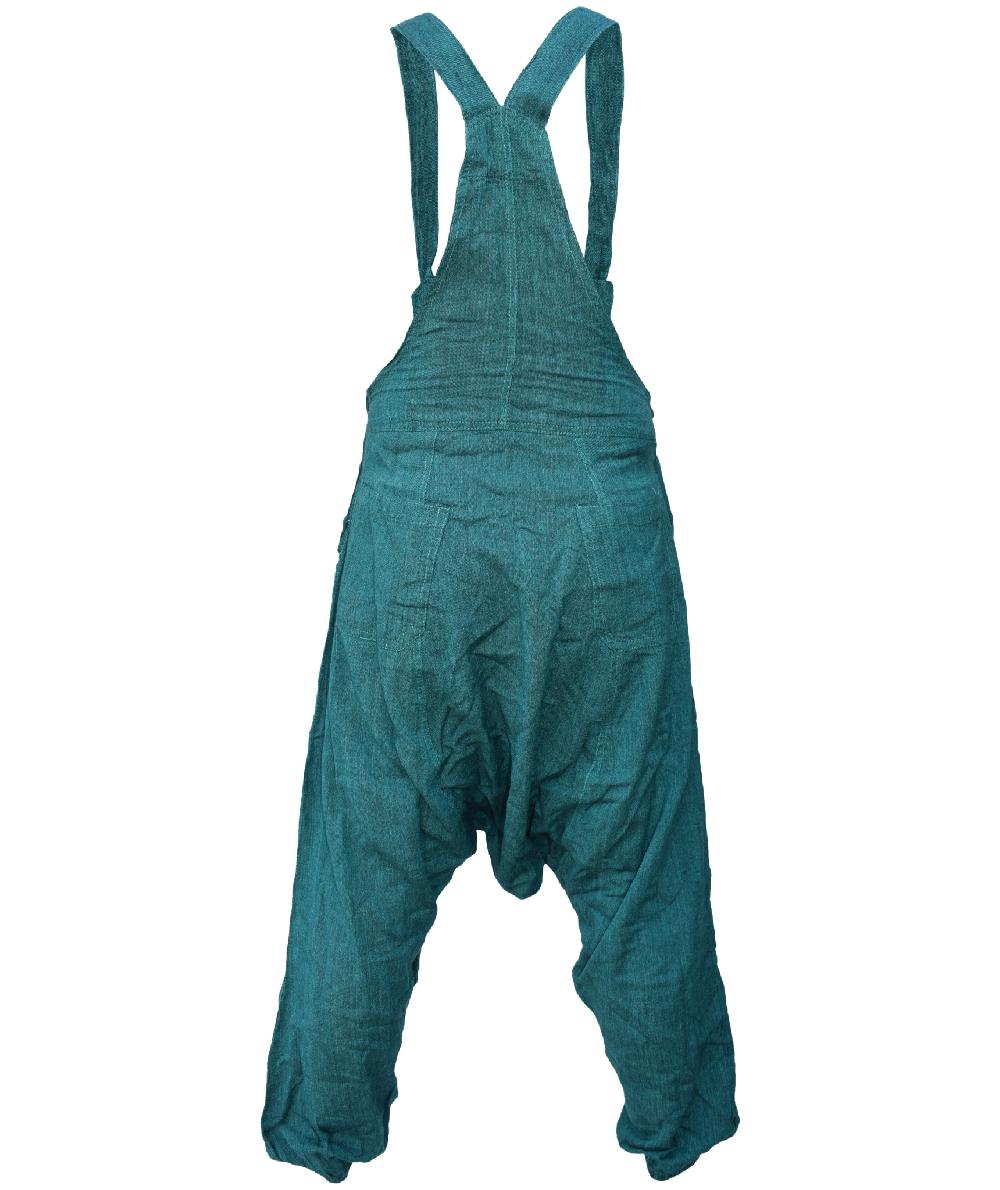 Gheri Cotton Women's Overalls Lightweight Dungarees Petrol Green