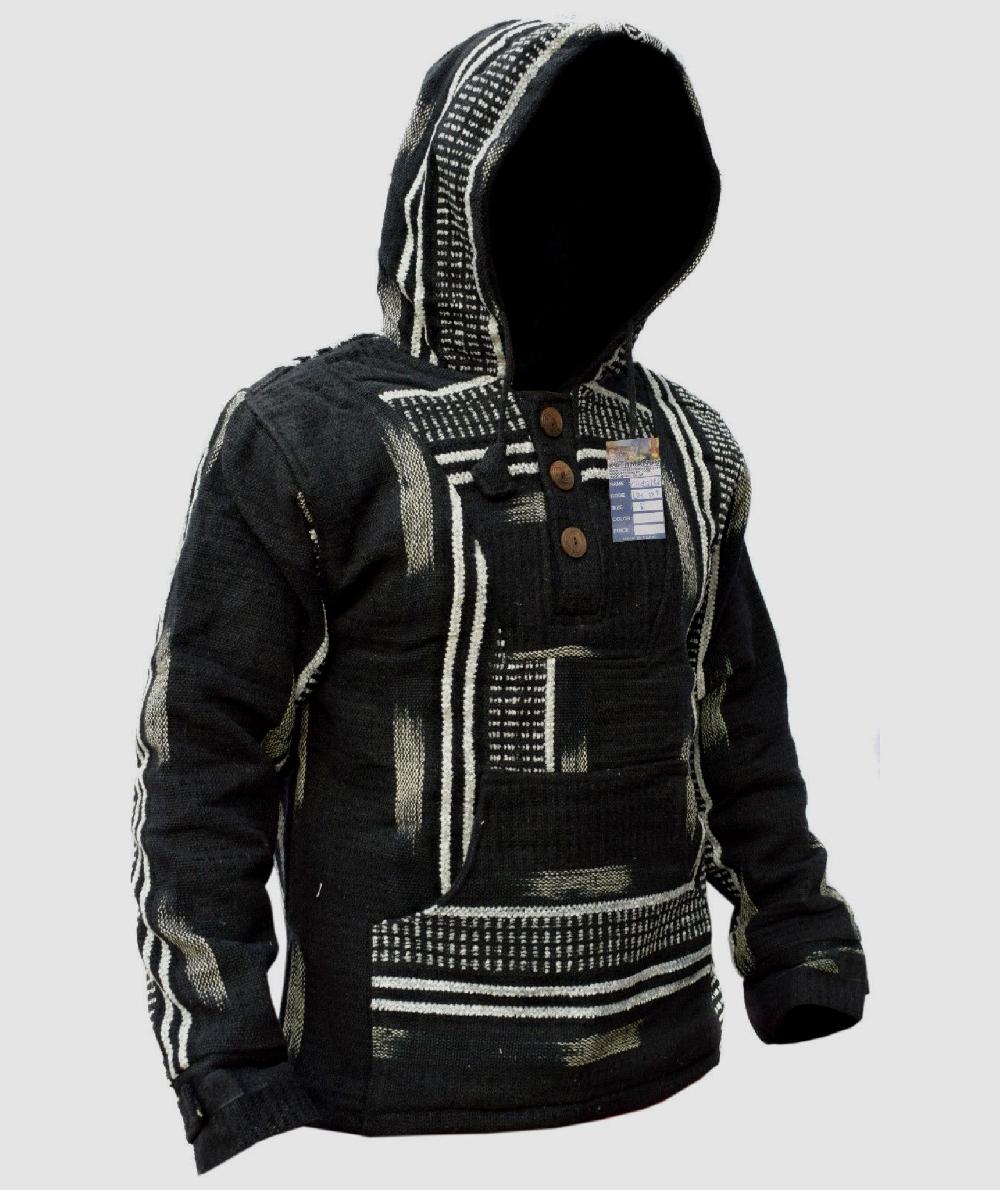 gheri Black White Gheri Baja Hoody