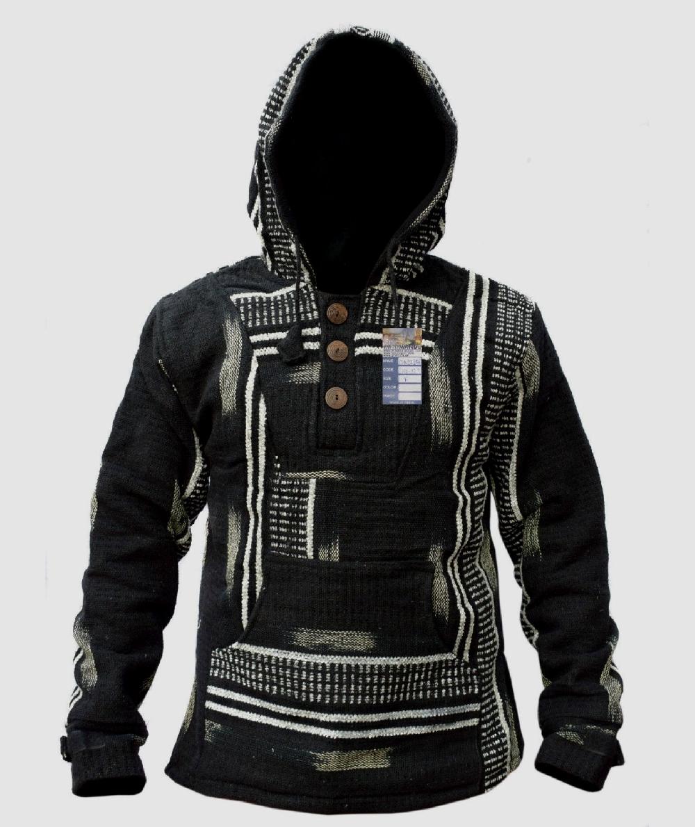 gheri Black White Gheri Baja Hoody