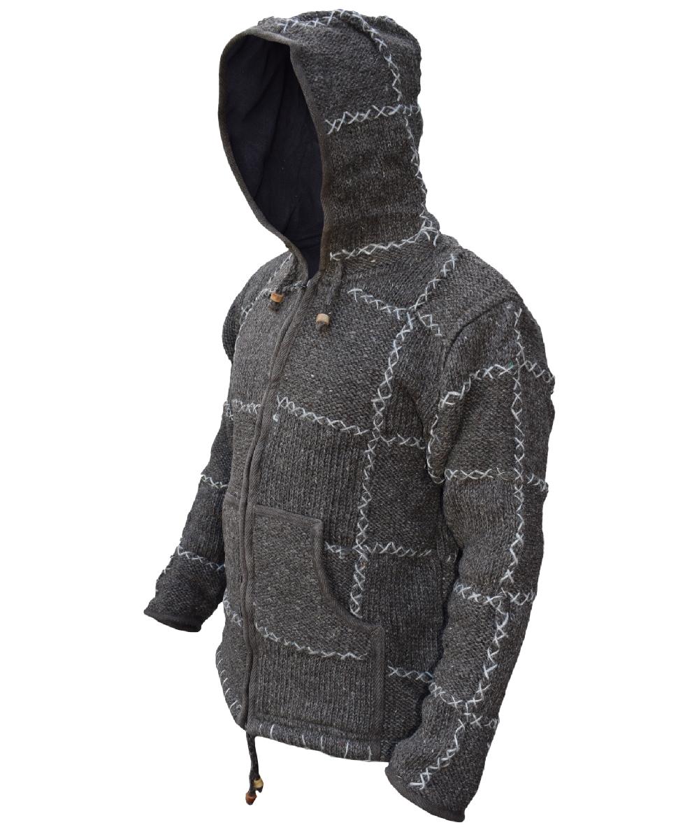 Gheri Brown Stitch Patch Jacket