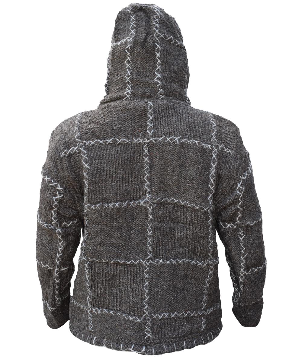 Gheri Brown Stitch Patch Jacket