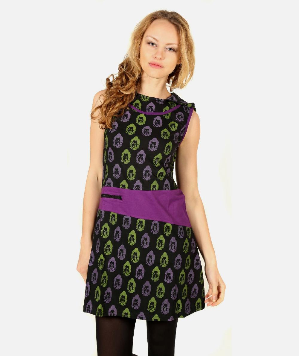 gheri Buddhaprint Hoody Dress