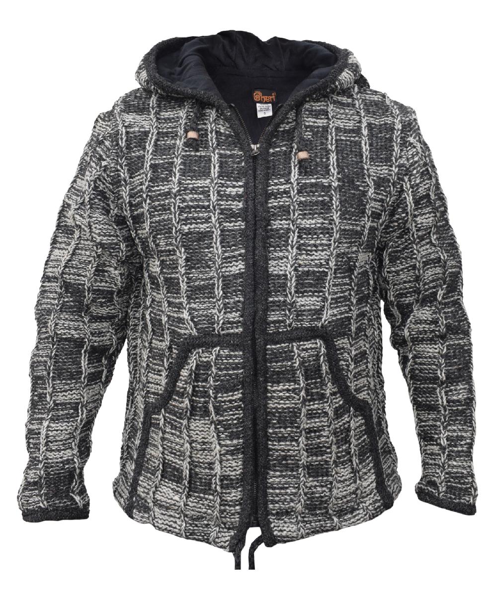 gheri Charcoal Ribbed Wooly Jumper