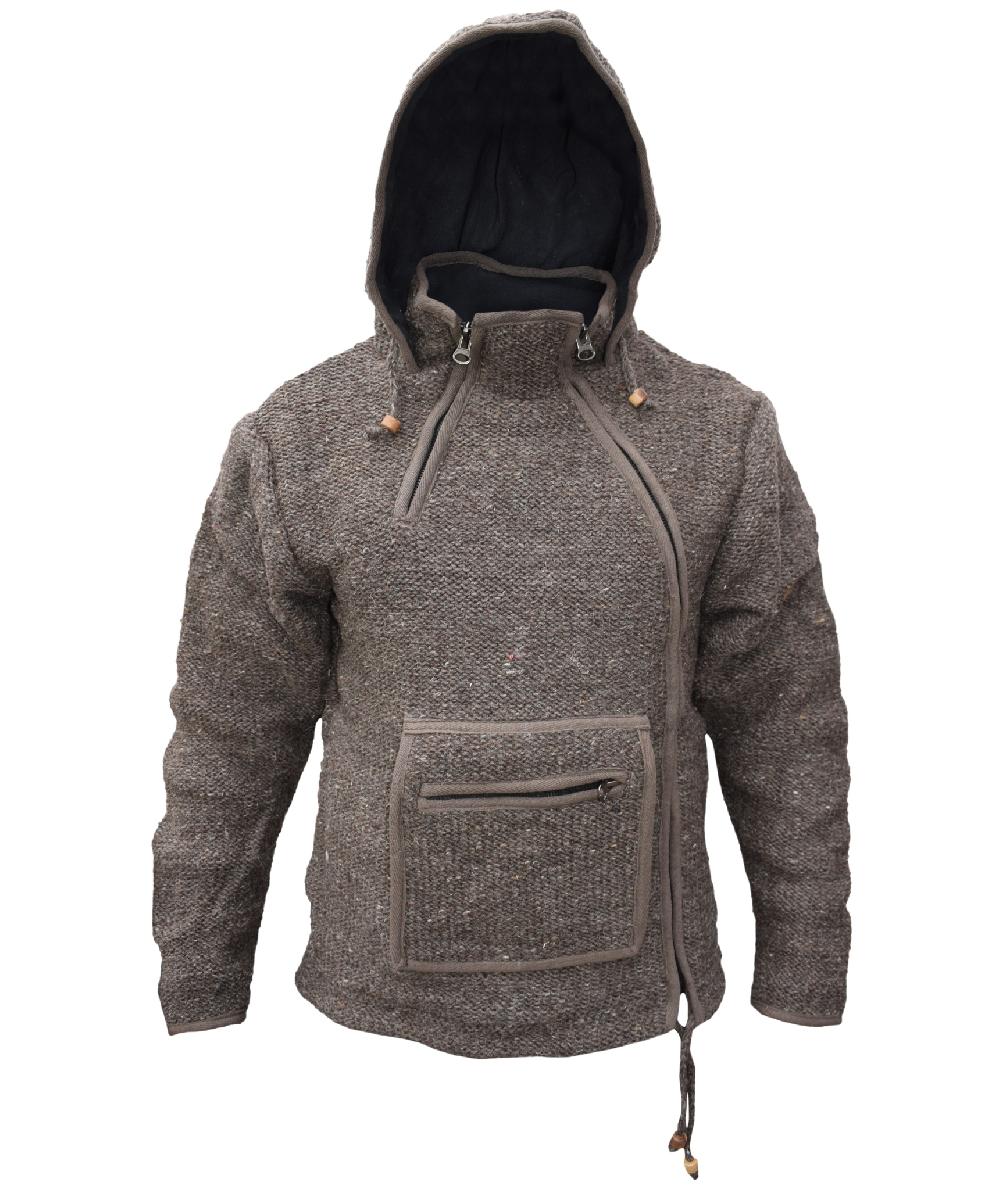 gheri Charcoal Woolen Kangaroo Charcoal