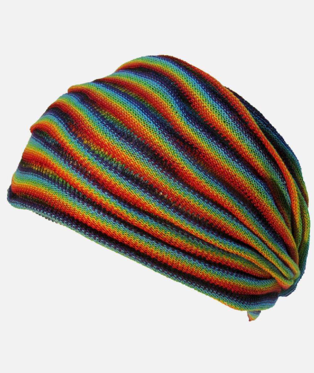 Gheri Cotton Double Headband Purple Tie Dye