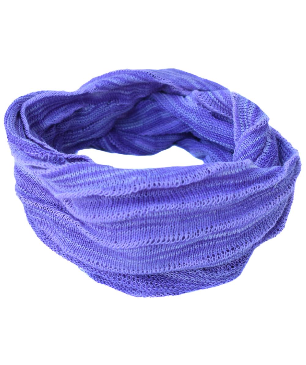 Gheri Cotton Double Headband Purple Tie Dye
