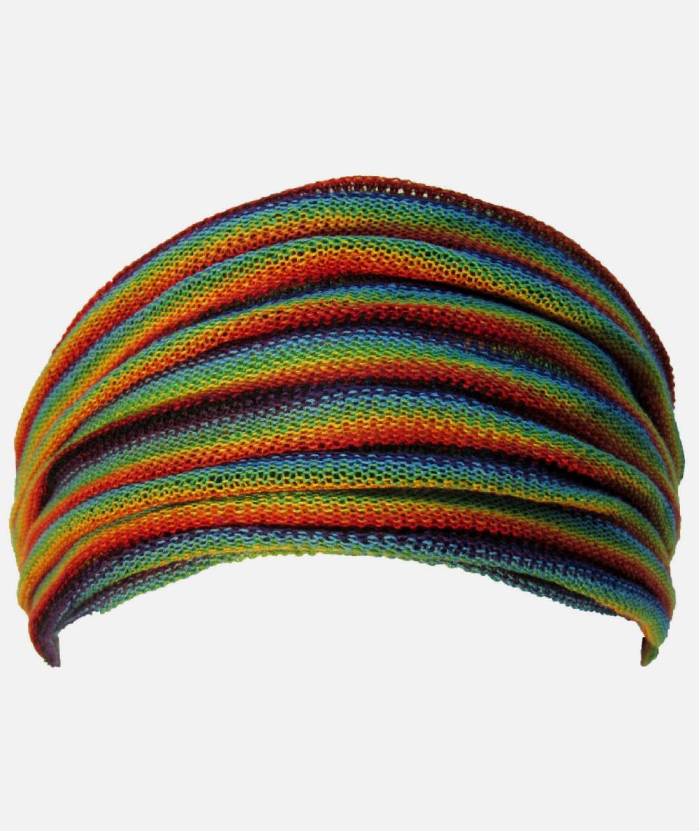 gheri Cotton Double Headband Purple tie dye