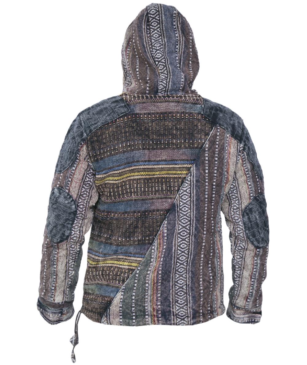 Gheri Cotton Half Stone Washed Retro Funky Hoodie