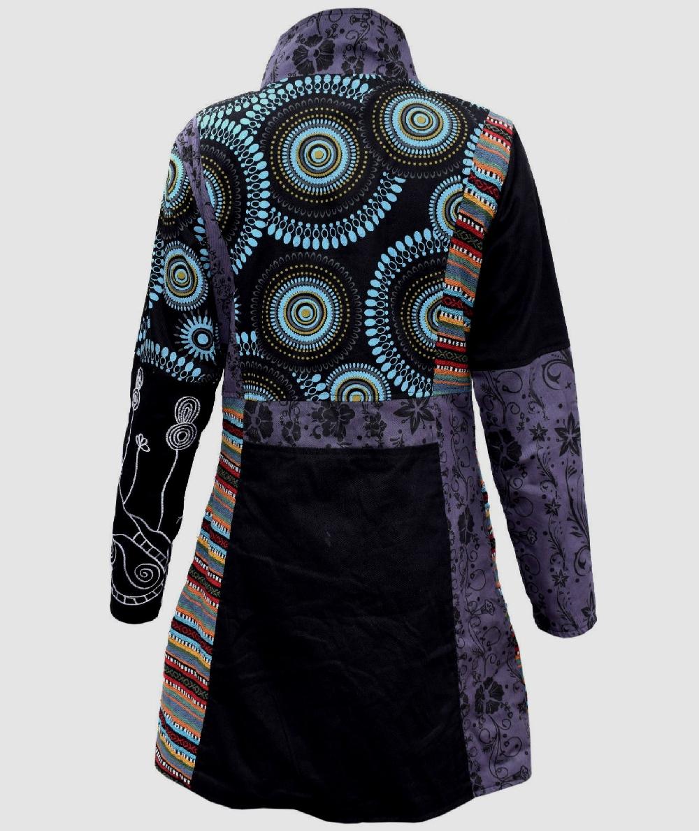 Gheri Cotton Patchwork Gheri Longcoat