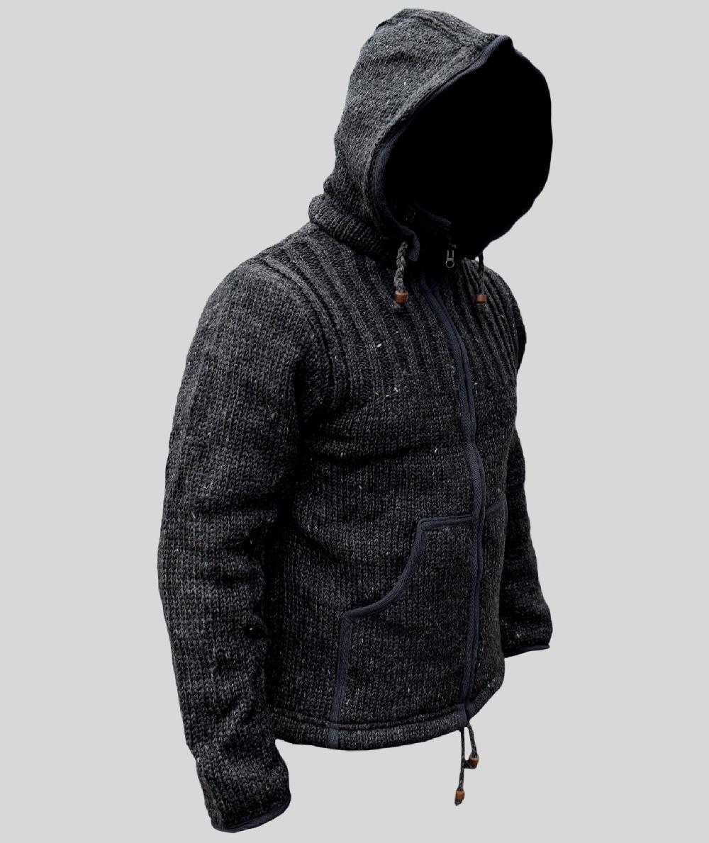 Gheri Decca Woolen Jacket Charcoal