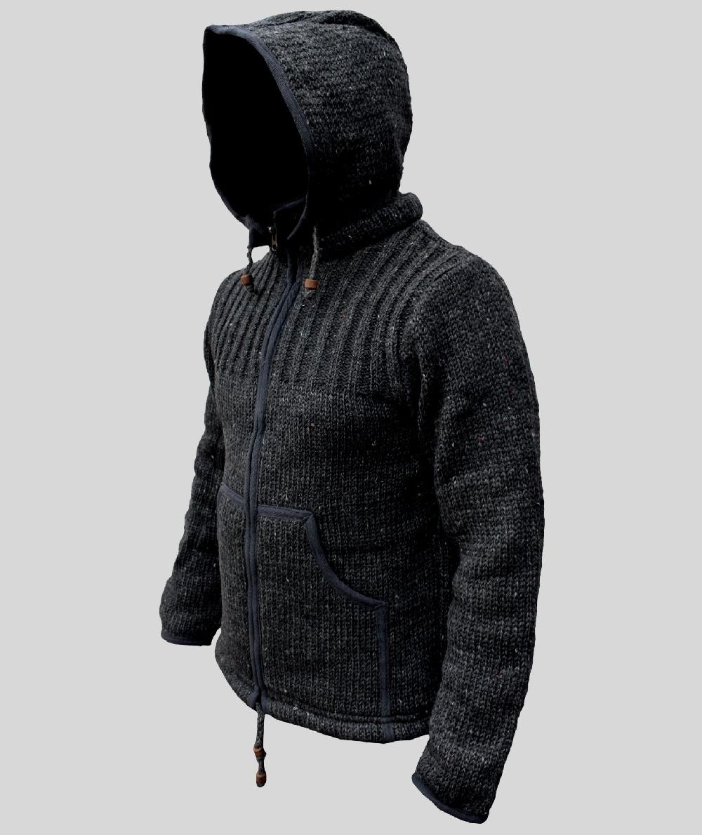 Gheri Decca Woolen Jacket Charcoal