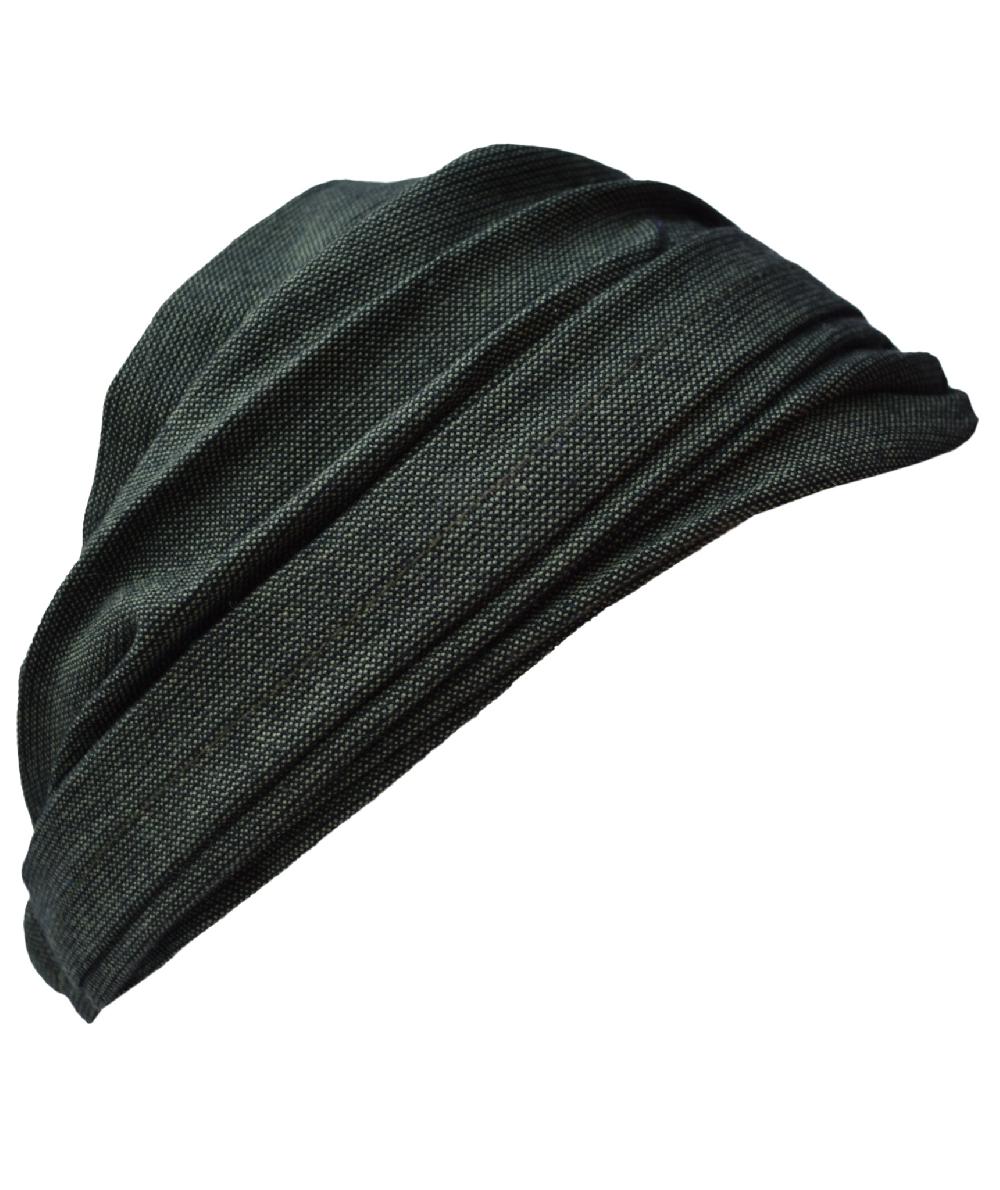 Gheri Elastic Headband Striped Brown