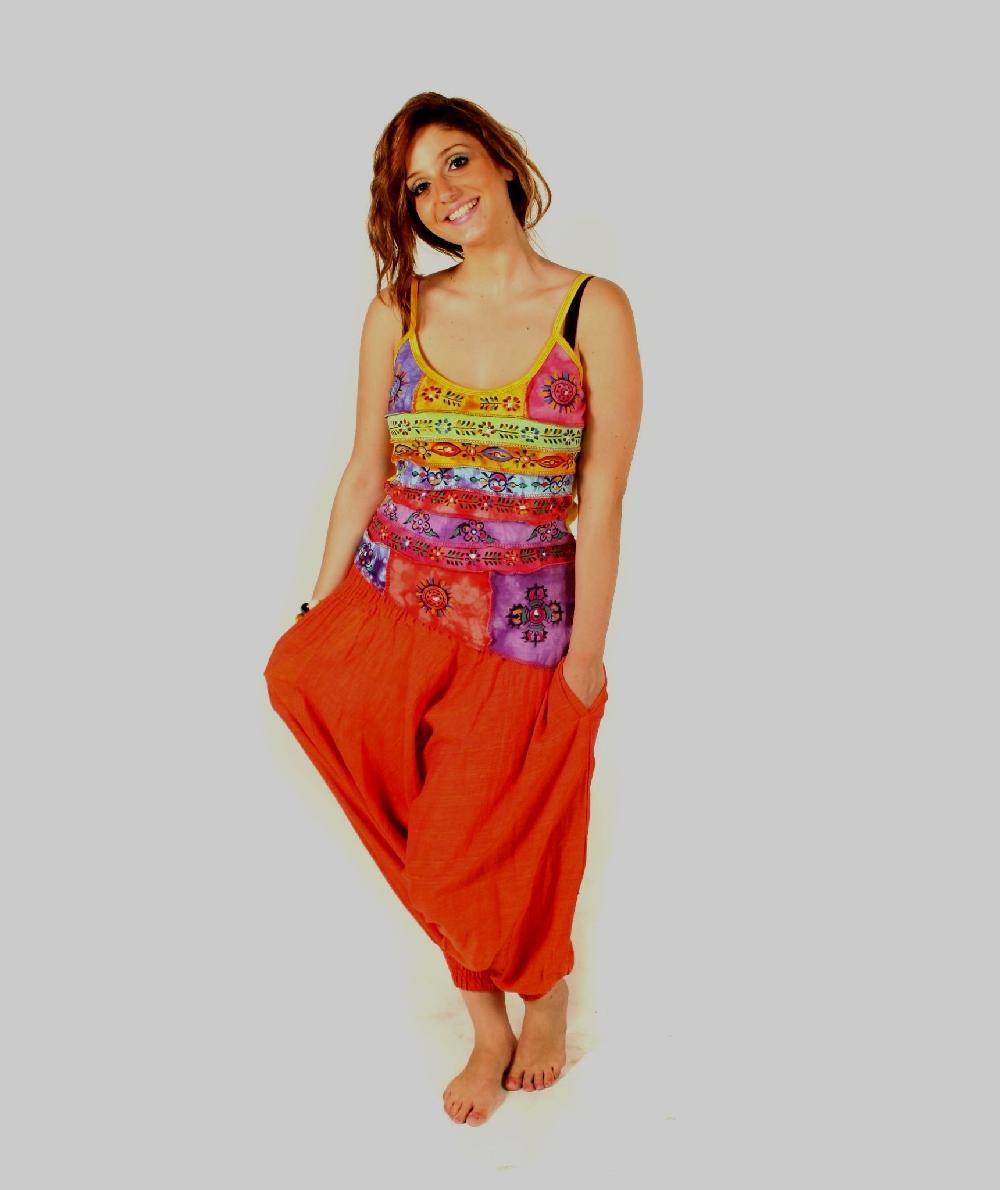 gheri Ganesh Chapa Sidecut Top