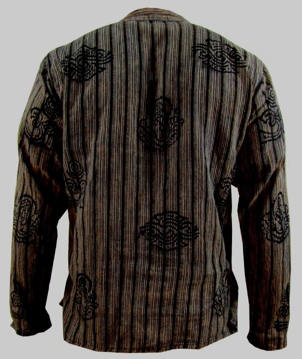 Gheri Gold Stonewashed Grandad Shirt