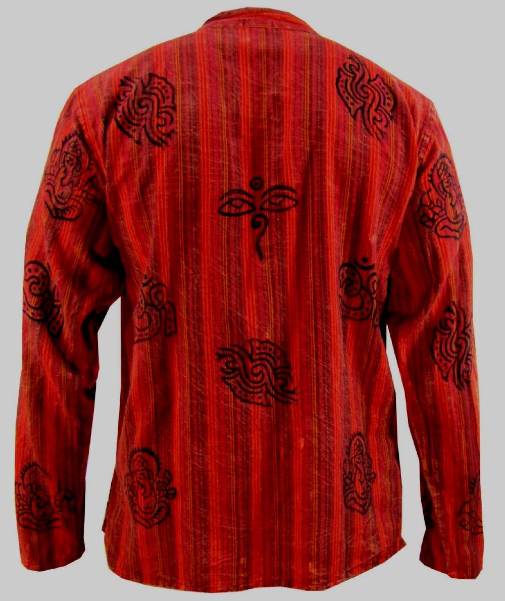 Gheri Gold Stonewashed Grandad Shirt