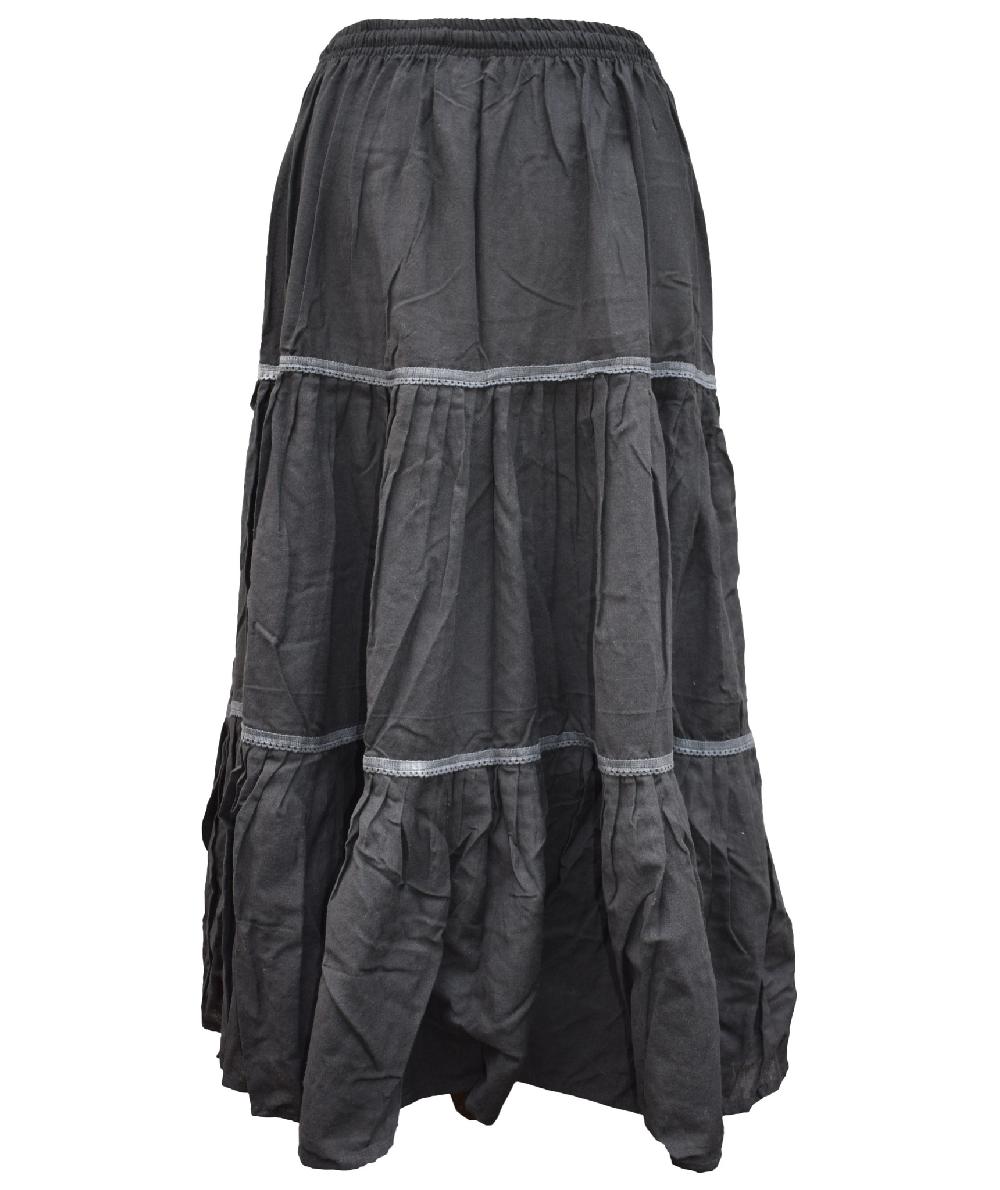 Gheri Gypsy Printed Patchwork Printed Skirt A