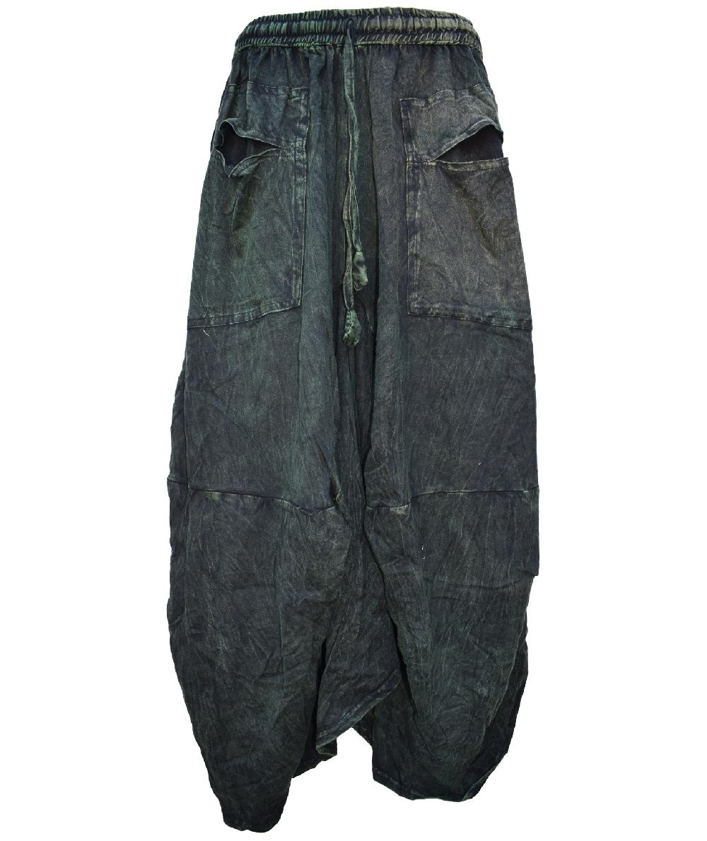 gheri High Low Cargo Skirt Green