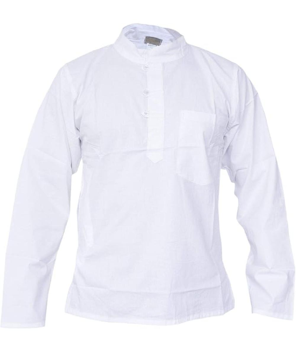 gheri Ice White Grandad Shirt