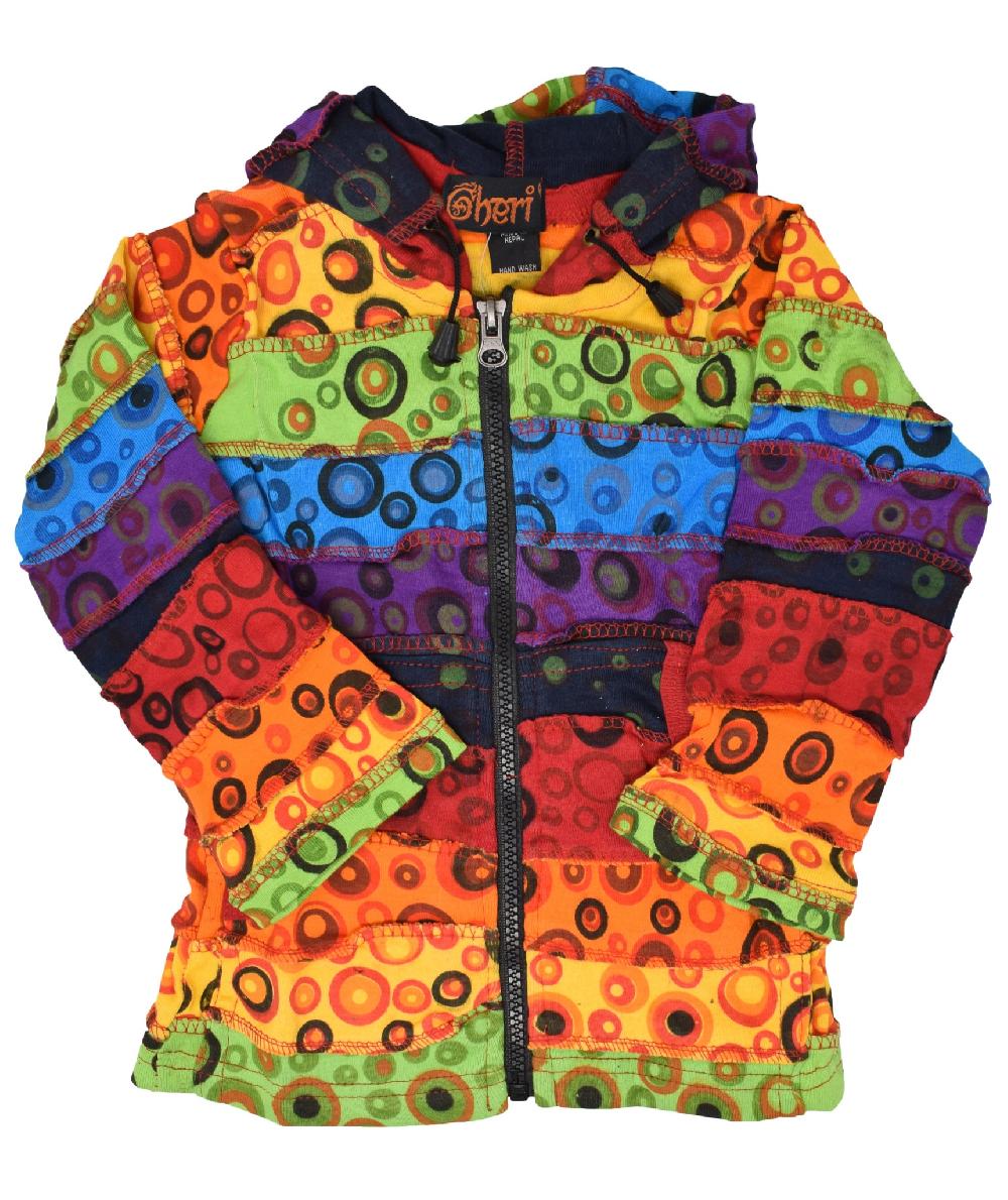 gheri Kids Rainbow Bubble Print Jacket
