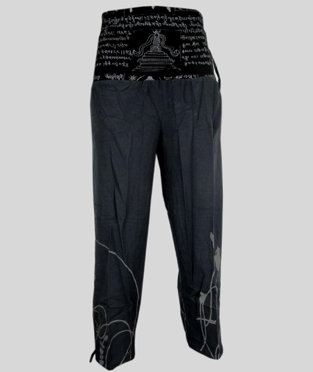 gheri Mantra Yoga Trouser Black orange