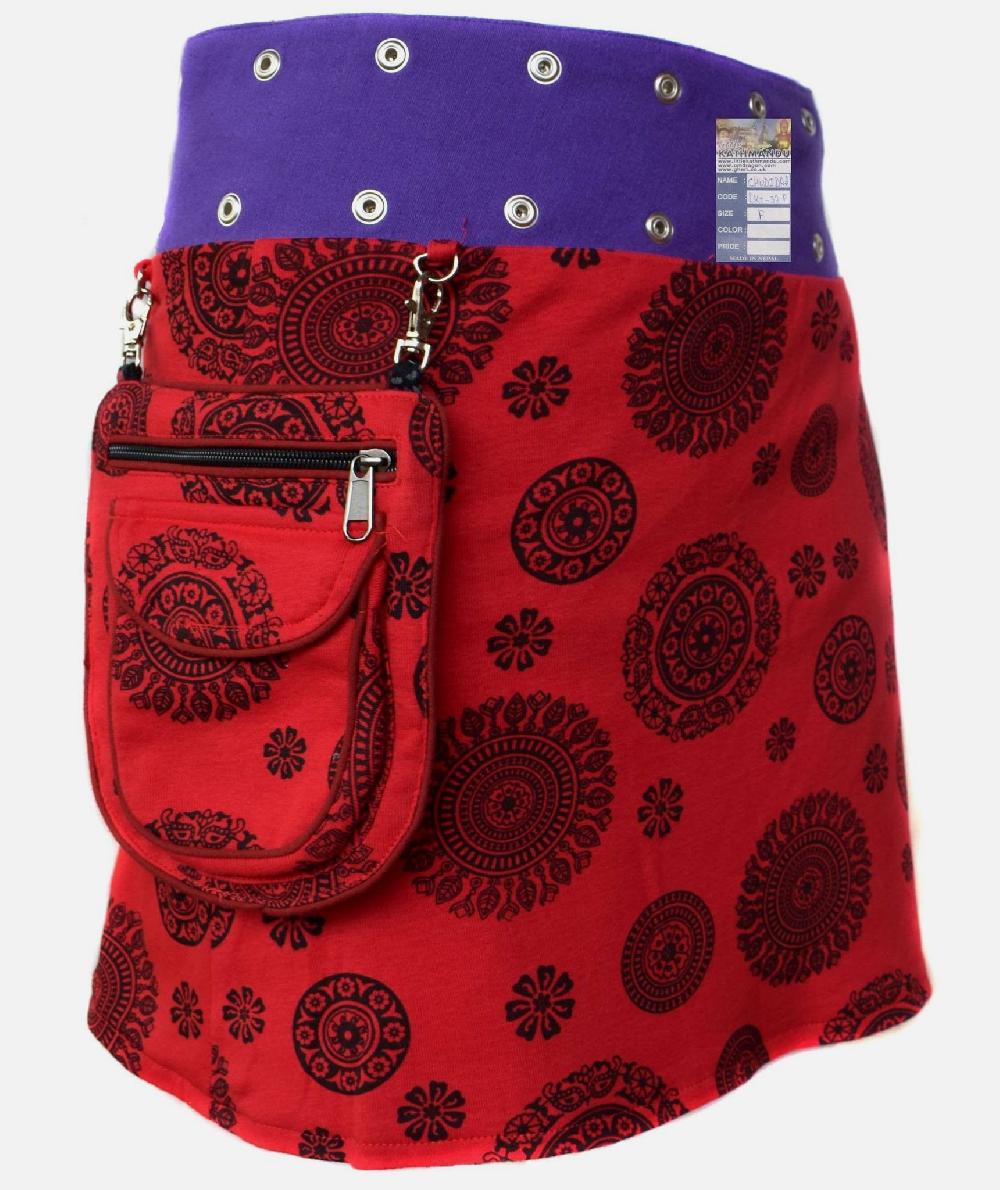 Gheri Medium Popper Skirt Colour A