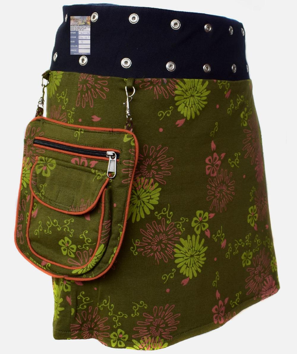 Gheri Medium Popper Skirt Colour A