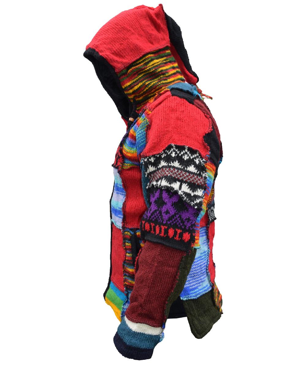 Gheri Mens Elven Pixie Patchwork Wool Jacket