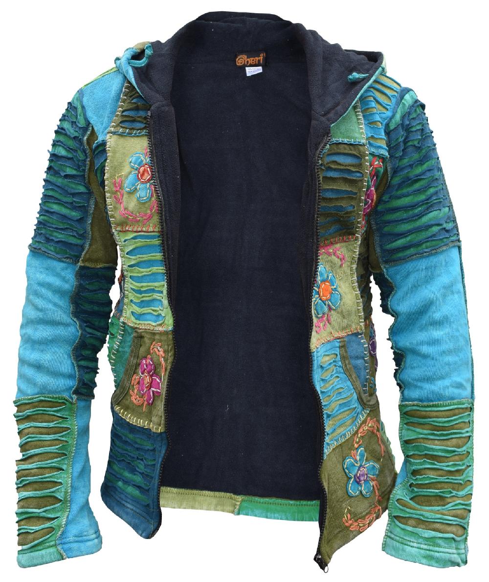 Gheri Mens Embroidery Pixie Ribs Jacket Unlined