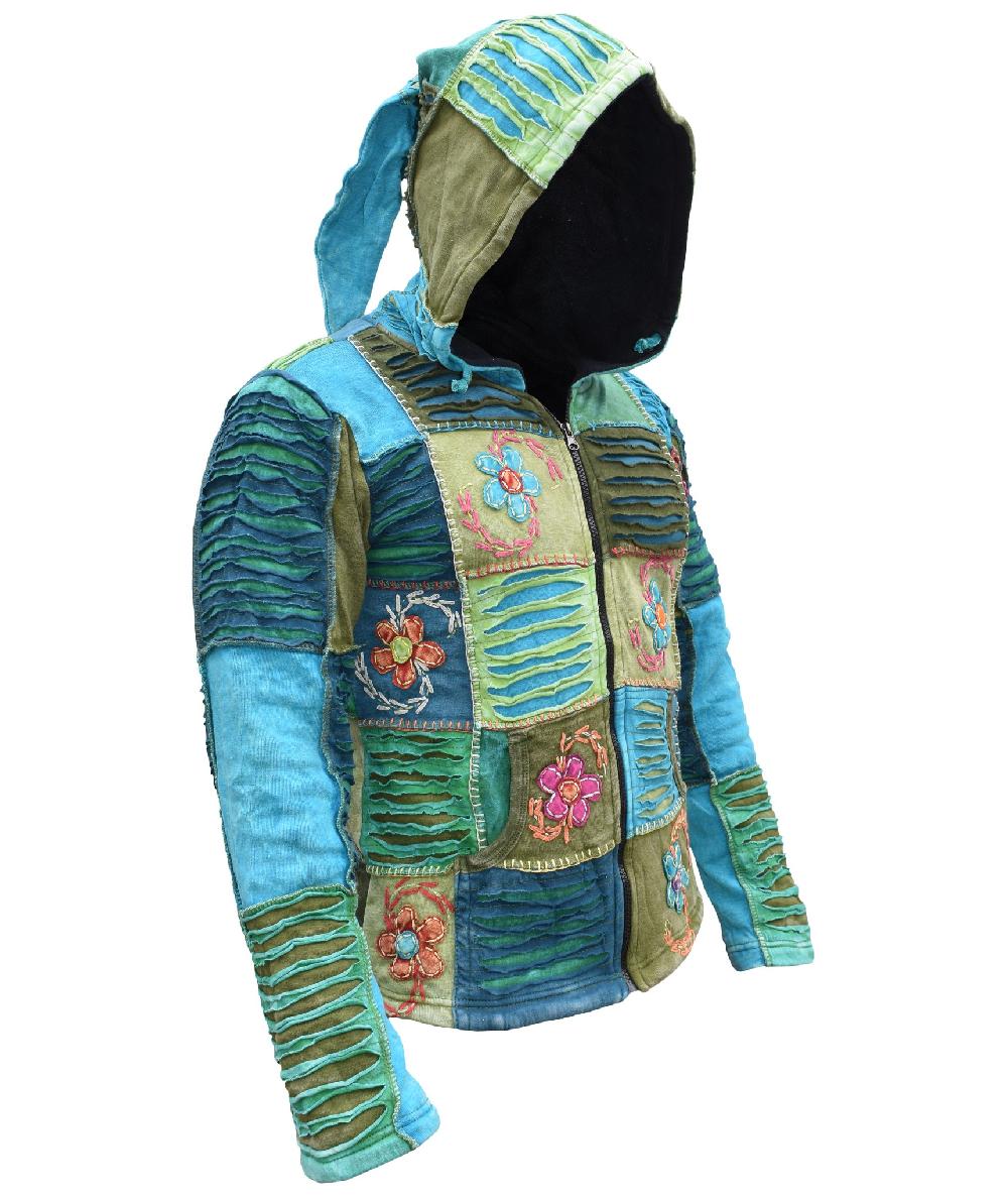 Gheri Mens Embroidery Pixie Ribs Jacket Unlined