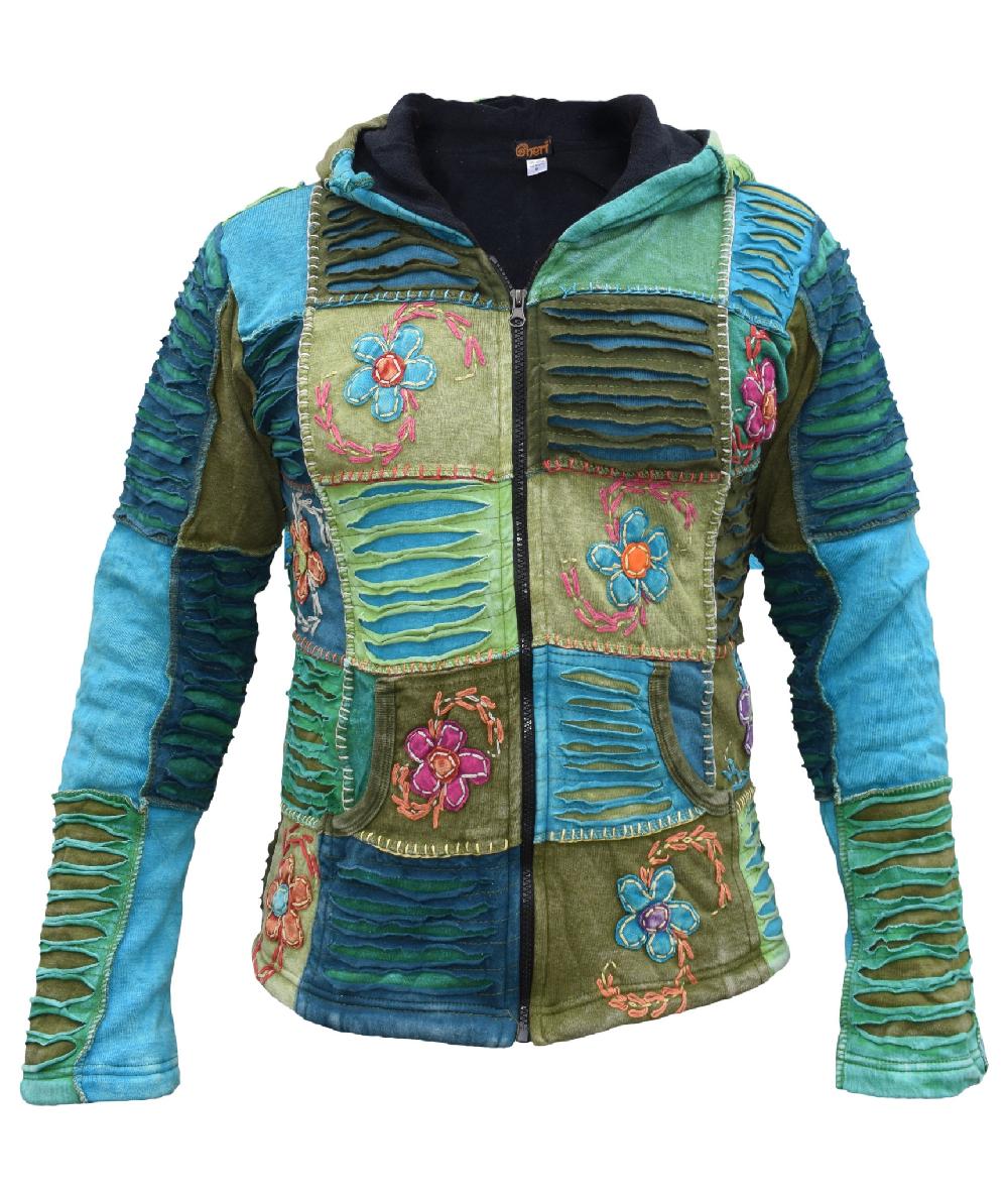 gheri Mens Embroidery Pixie Ribs Jacket Unlined