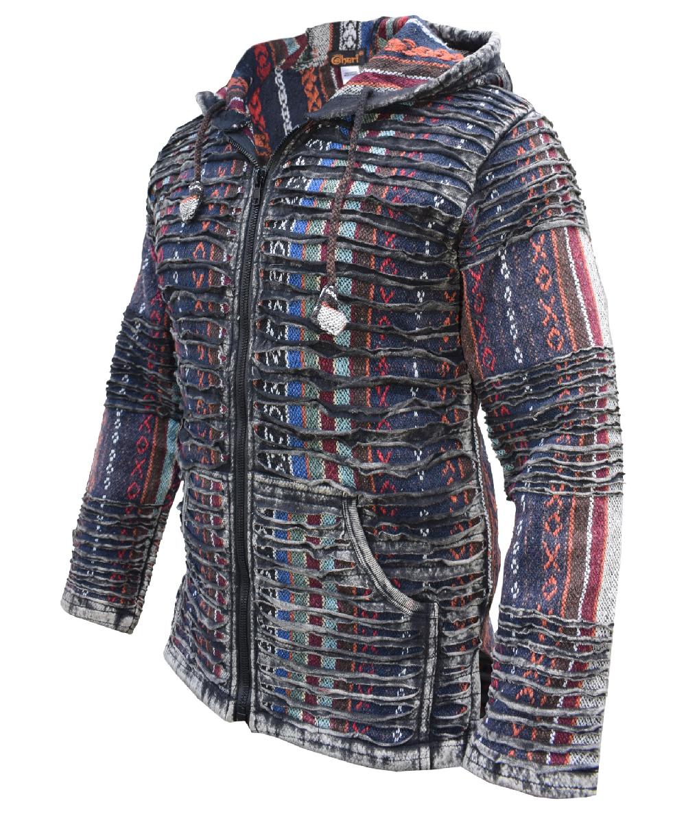 Gheri Mens Ripped Razorcut Baja Jacket