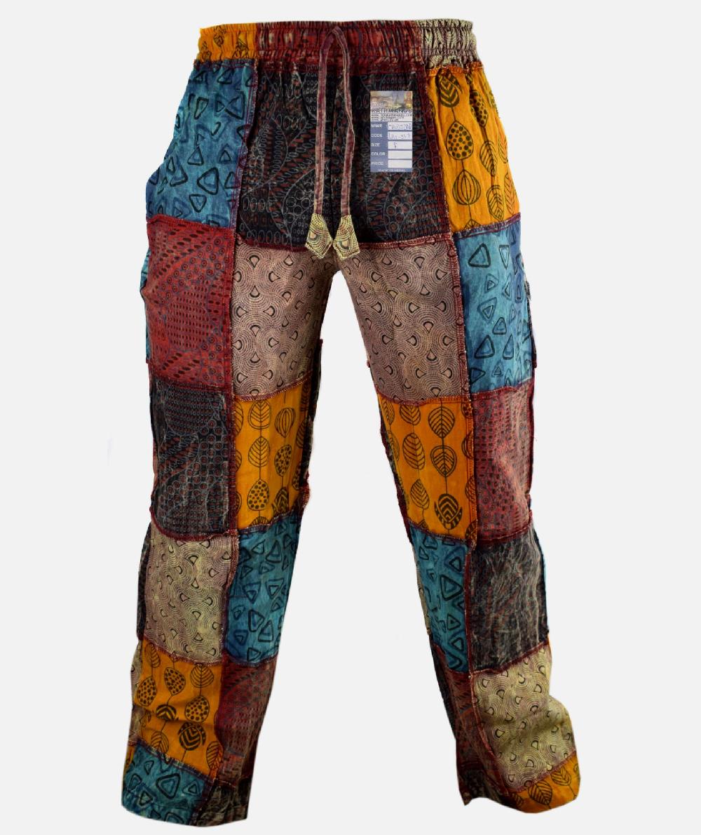 gheri Paisley Patch Straight Trousers