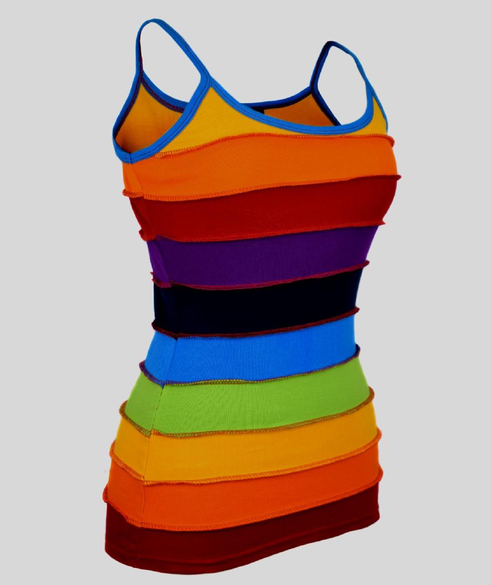 Gheri Rainbow Stripey Tank Top