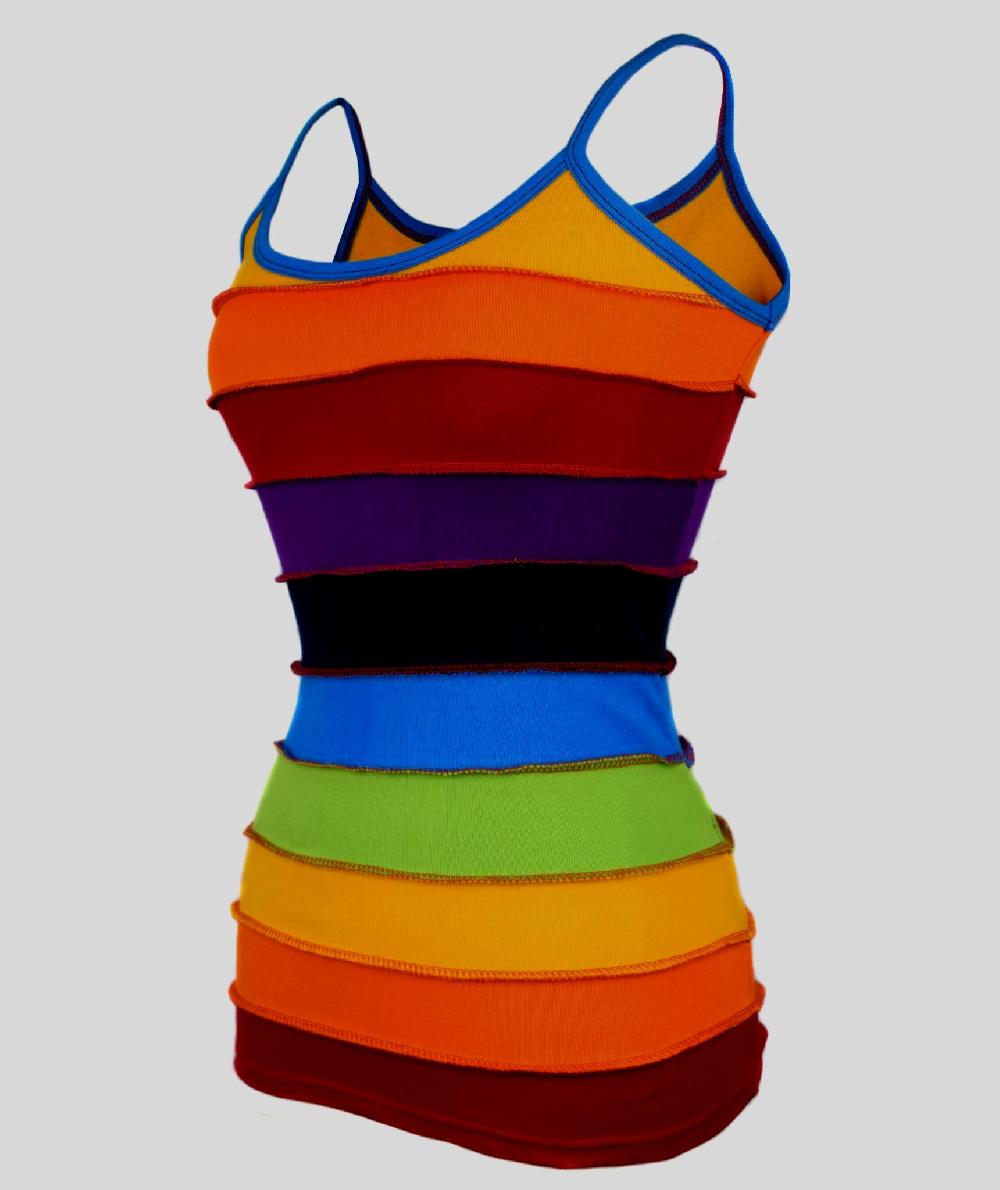 Gheri Rainbow Stripey Tank Top