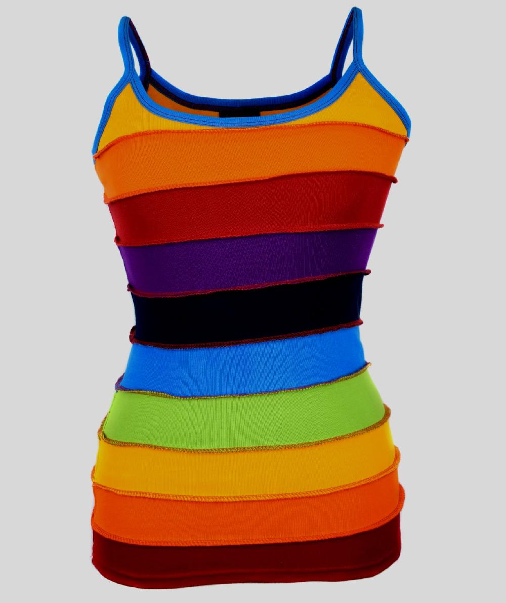 gheri Rainbow Stripey Tank Top