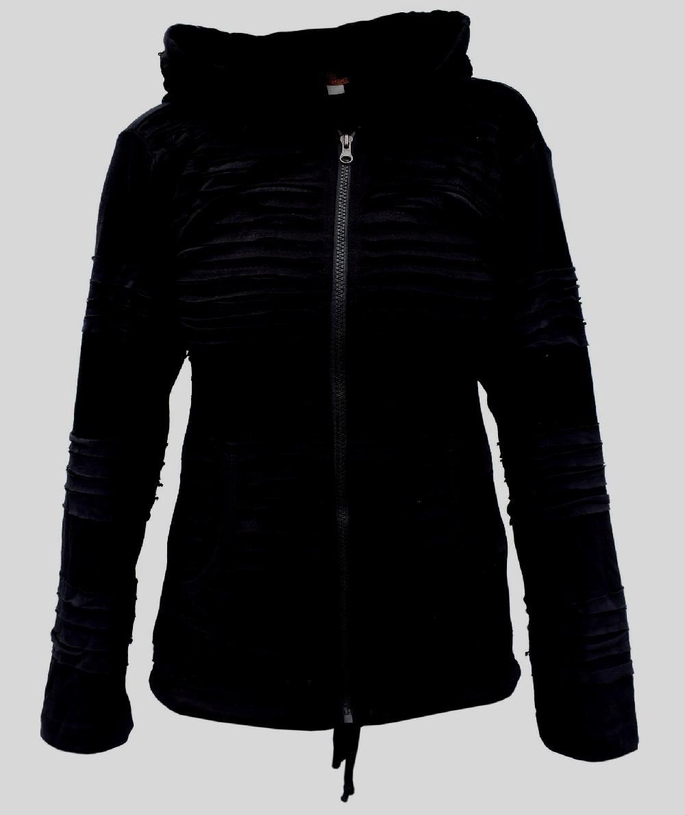 gheri Razorcut Gothic Ribs Hoody black