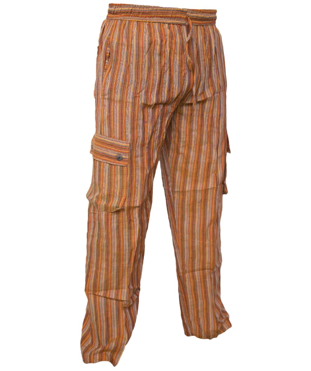 Gheri Striped Cargo Trouser Black