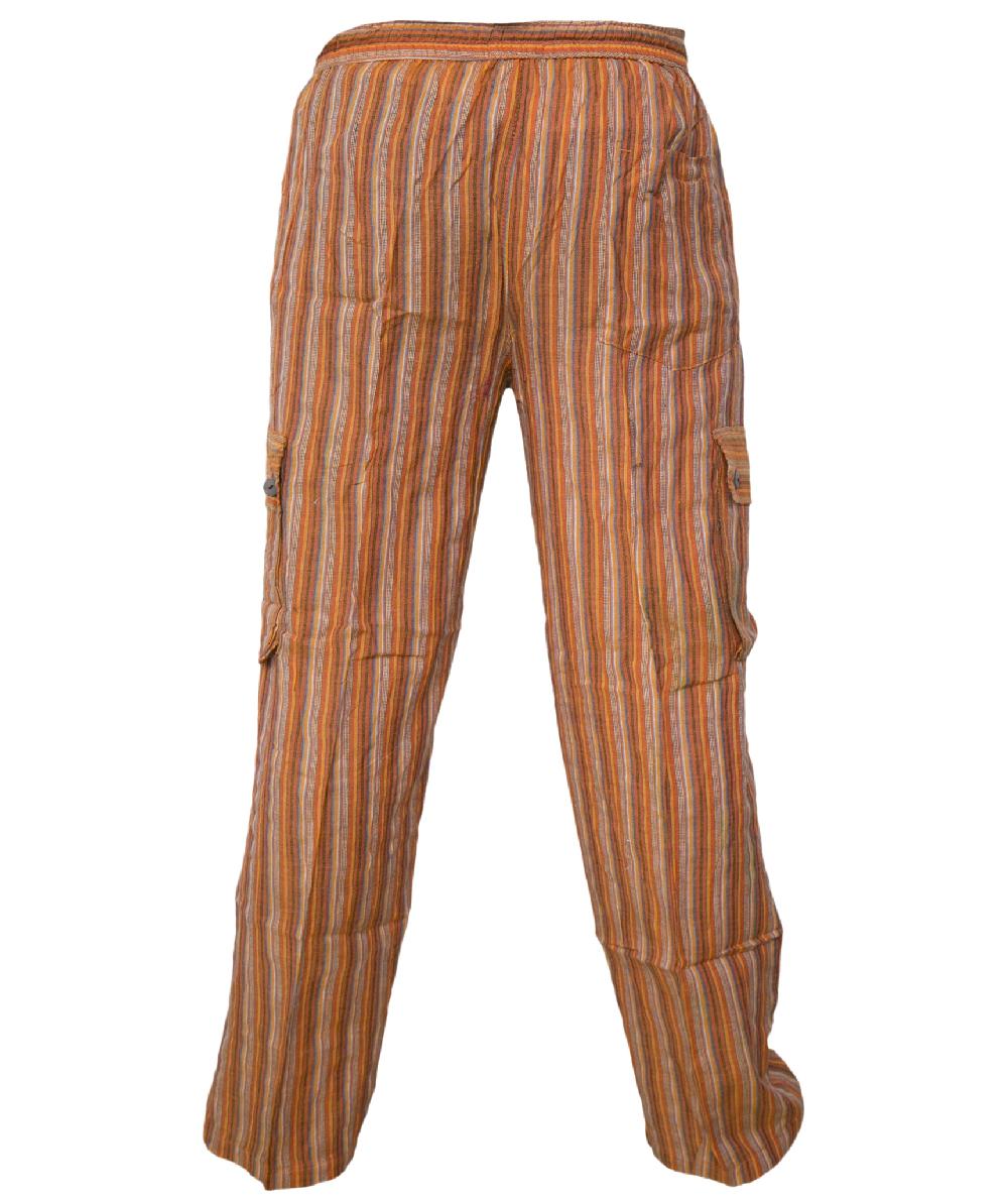 Gheri Striped Cargo Trouser Black