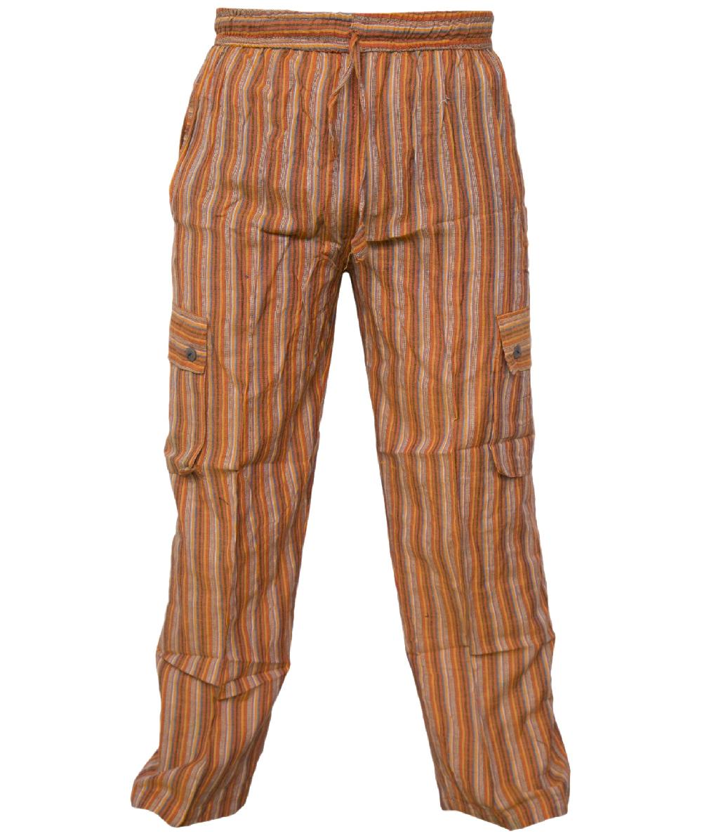 gheri Striped Cargo Trouser Black