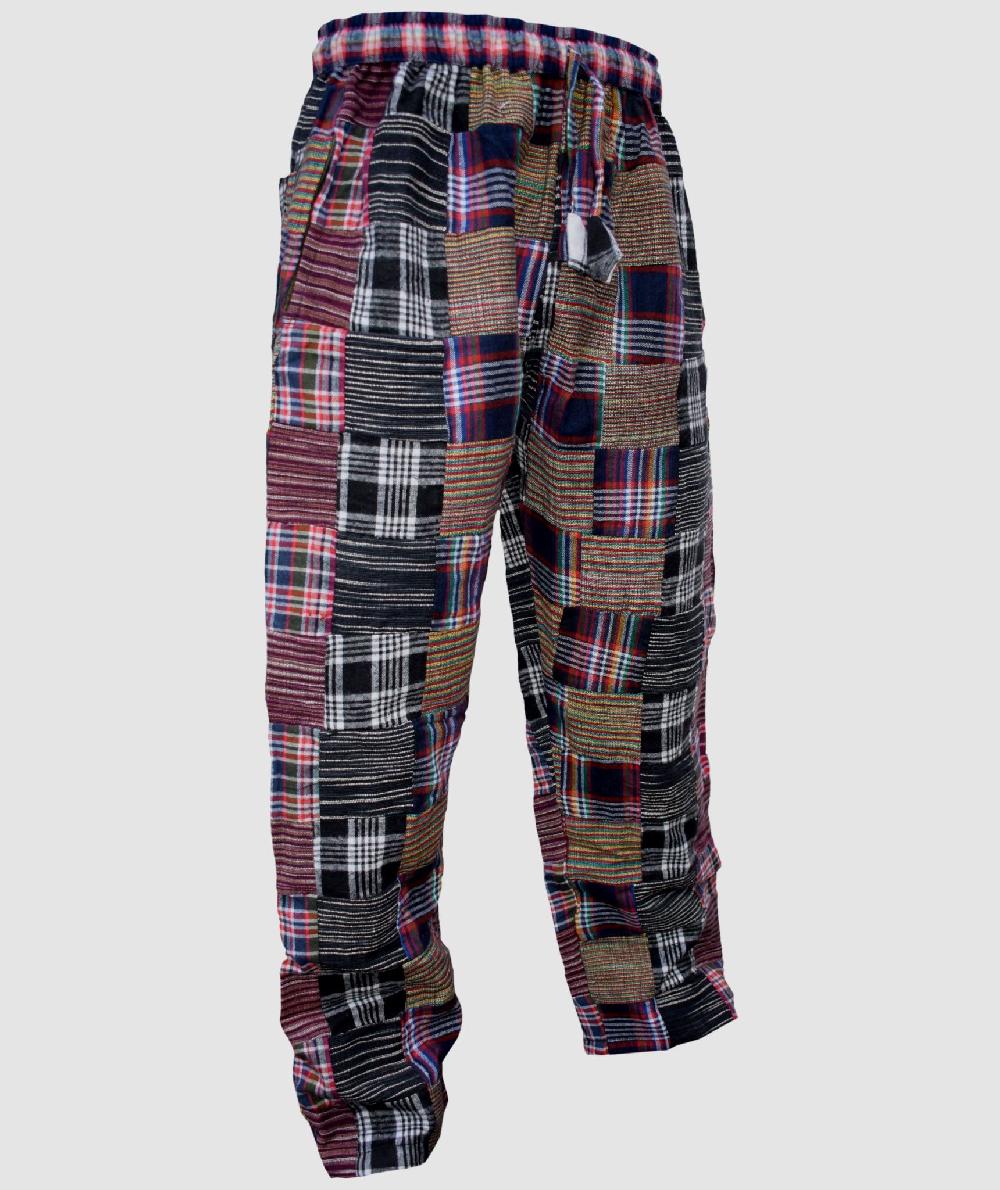 Gheri Thick Boho Patchwork Winter Trouser